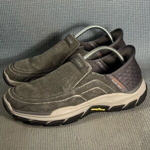 Skechers Men's Slip-ins RF Respected Holmgren Shoes Gray Size 9.5